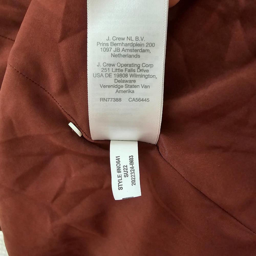 MADEWELL Women's Norma Rae Floral Print Long Sleeve Brown Mini Dress Sz 1X - Picture 8 of 12